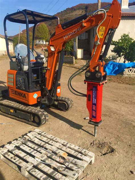 1 ton mini excavator attachments|mini excavator with breaker attachment pictures.